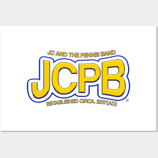 JCPB Letters Design - Blue and Yellow Posters and Art